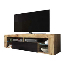 Meuble TV LED en bois UV haute brillance